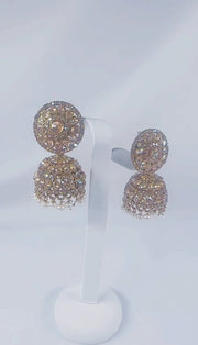 Indian Pakistani Jewellery Naima: Earring & tikka set - Bijoux Pieces