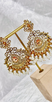 Eiram: gemmed earrings - Bijoux Pieces